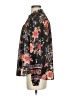 Ann Taylor LOFT 100% Polyester Floral Black Long Sleeve Blouse Size S - photo 5