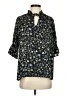Paul & Joe 100% Polyester Floral Black 3/4 Sleeve Blouse Size S - photo 1