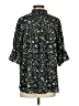Paul & Joe 100% Polyester Floral Black 3/4 Sleeve Blouse Size S - photo 2