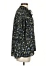 Paul & Joe 100% Polyester Floral Black 3/4 Sleeve Blouse Size S - photo 4