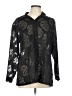 Classique 100% Polyester Animal Print Black Long Sleeve Blouse Size L - photo 1