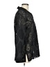 Classique 100% Polyester Animal Print Black Long Sleeve Blouse Size L - photo 4