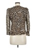 Chico's Animal Print Brown Long Sleeve Blouse Size Med (1) - photo 2