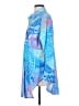 Unbranded Print Blue Long Sleeve Blouse Size S - photo 5
