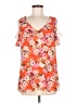 CAbi Orange Short Sleeve Blouse Size M - photo 1
