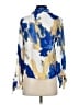 The Drop 100% Viscose Print Blue 3/4 Sleeve Blouse Size XS - photo 2