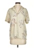 Assorted Brands Floral Ivory Short Sleeve Button-Down Shirt Size SmEstimated - photo 1