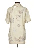 Assorted Brands Floral Ivory Short Sleeve Button-Down Shirt Size SmEstimated - photo 2