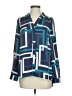Laundry by Shelli Segal 100% Polyester Color Block Blue Long Sleeve Blouse Size XS - photo 1