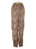 A Love Like You 100% Polyester Animal Print Brown Cargo Pants Size XS - photo 1