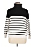 Undo Stripes Ivory Turtleneck Sweater Size XL - photo 1