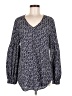 CAbi 100% Polyester Blue Long Sleeve Blouse Size M - photo 1