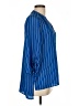 Worthington 100% Polyester Blue 3/4 Sleeve Blouse Size L - photo 4