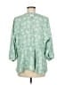 Torrid Floral Green 3/4 Sleeve Blouse Size Med Plus (00) - photo 2