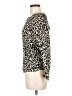 Zara Animal Print Ivory Long Sleeve Top Size M - photo 5