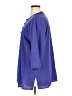 C.M. Shapes Blue 3/4 Sleeve Button-Down Shirt Size 1X - photo 5