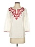 Talbots 100% Cotton Ivory 3/4 Sleeve Blouse Size XS - photo 1