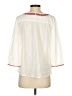 Talbots 100% Cotton Ivory 3/4 Sleeve Blouse Size XS - photo 2