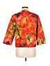 Chico's 100% Polyester Print Orange Jacket Size Med (1) - photo 2