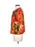 Chico's 100% Polyester Print Orange Jacket Size Med (1) - photo 5