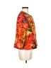Chico's 100% Polyester Print Orange Jacket Size Med (1) - photo 4