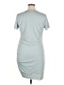 Unbranded Solid Gray Casual Dress Size XL - photo 2