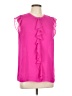 DKNY 100% Polyester Pink Sleeveless Blouse Size L - photo 1