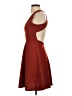 Bebe Solid Burgundy Cocktail Dress Size XS - photo 5
