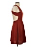 Bebe Solid Burgundy Cocktail Dress Size XS - photo 4