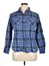 Guide Series 100% Cotton Plaid Blue Long Sleeve Button-Down Shirt Size XL - photo 1