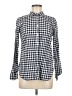 J.Crew Checkered-gingham Blue Long Sleeve Button-Down Shirt Size 6 - photo 1