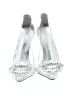 Good American Silver Heels Size 7 1/2 - photo 2