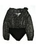 Shein 100% Polyester Stars Black Bodysuit Size 8 - 10 - photo 2