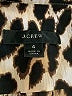 J.Crew Animal Print Brown Long Sleeve Blouse Size 4 - photo 4