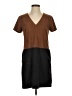 1.State Color Block Brown Casual Dress Size S - photo 1
