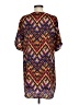 Everly Print Brown Orange Casual Dress Size M (estimated) - photo 2