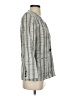 Michelle Stuart 100% Polyester Plaid Gray Blazer Size 2 - photo 4