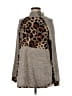 My Story Animal Print Gray Turtleneck Sweater Size S - photo 1