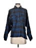 BDG 100% Cotton Plaid Blue Long Sleeve Button-Down Shirt Size XS - photo 1
