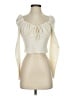 Bear Dance Ivory Long Sleeve Blouse Size S - photo 1