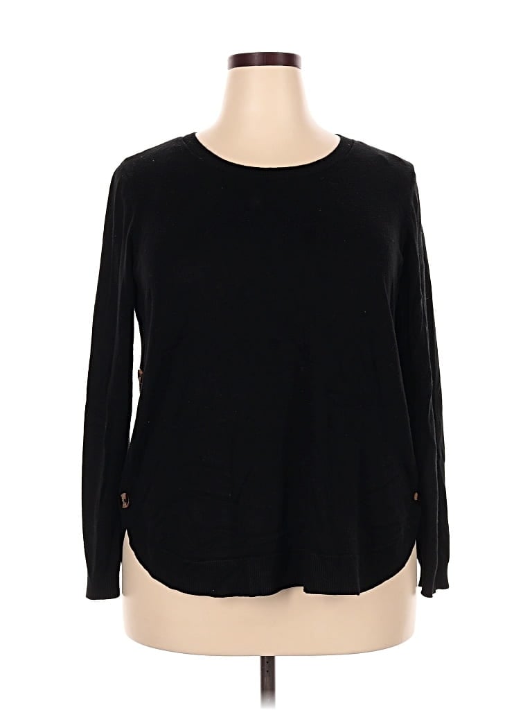 Pre-owned Lety & Me Pullover Sweater In Black