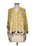 CAbi 100% Polyester Yellow 3/4 Sleeve Blouse Size S - photo 1