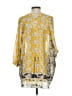 CAbi 100% Polyester Yellow 3/4 Sleeve Blouse Size S - photo 2