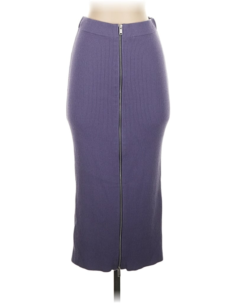 Pre-owned Open Edit Formal Skirt In Purple