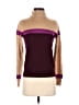 DemyLee 100% Wool Color Block Burgundy Cardigan Size XS - photo 1