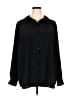 George 100% Polyester Black Long Sleeve Blouse Size 22 - photo 1