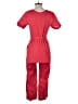 Everlane 100% Linen Solid Red Jumpsuit Size 0 - photo 2