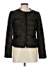 Ecru 100% Polyester Tweed Black Blazer Size L - photo 1