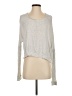 Velvet by Graham & Spencer Silver Pullover Sweater Size P (petite) - photo 1