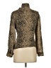 BCBG Animal Print Gold Long Sleeve Blouse Size S - photo 2